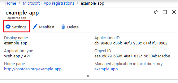Azure generation client id and app key chain